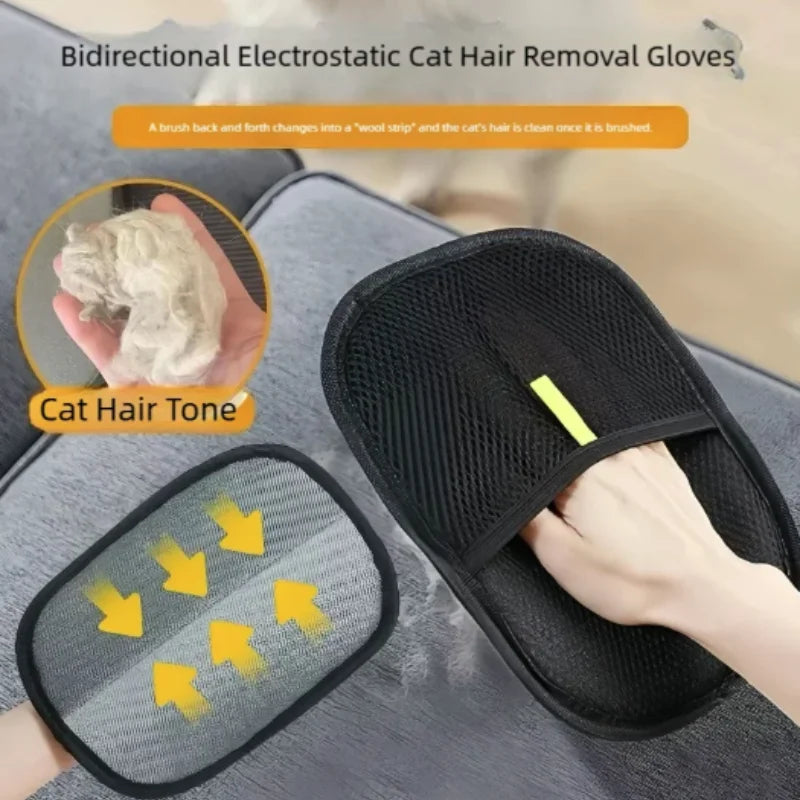 Revolutionary Pet Grooming Gloves: Effortlessly Remove Hair from Cats and Dogs with Our Durable Household Cleaning Tool