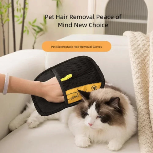 Revolutionary Pet Grooming Gloves: Effortlessly Remove Hair from Cats and Dogs with Our Durable Household Cleaning Tool