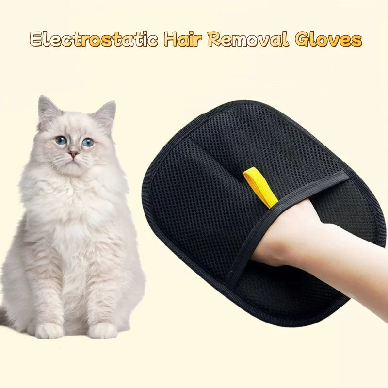 Revolutionary Pet Grooming Gloves: Effortlessly Remove Hair from Cats and Dogs with Our Durable Household Cleaning Tool